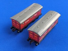 Ertl SODOR MAIL COACHES 1995 / Vintage Plastic Thomas Friends trains 1990s