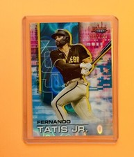 2021 Bowman's Best Base Aqua Lava #71 Fernando Tatis Jr. /199 - San Diego Padres