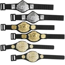 Set of 6 UFC MMA Championship Action Figure Belts by Jakks