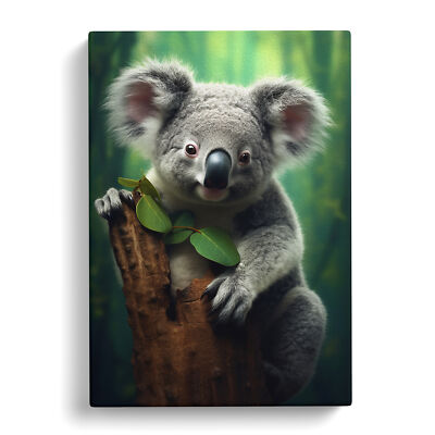 Koala Bear Digital Art Canvas Wall Art Print Framed Picture Decor Living Room