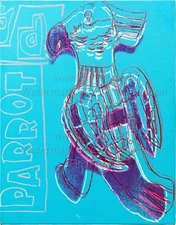ANDY WARHOL Pop Art Poster or Rolled Canvas Print "Parrot" B