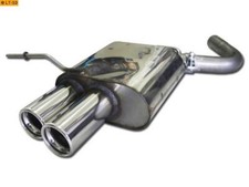 FOX Sportauspuff ESD 2x76mm eingerollt BMW 1er 118d und 120d Bj. 04-07 2.0l D