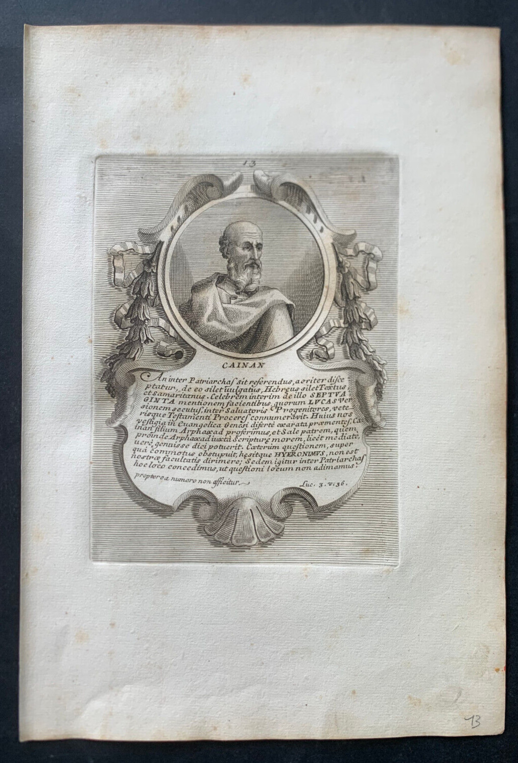 Inc. 1751 Epitome: CAINAN figlio di Sem