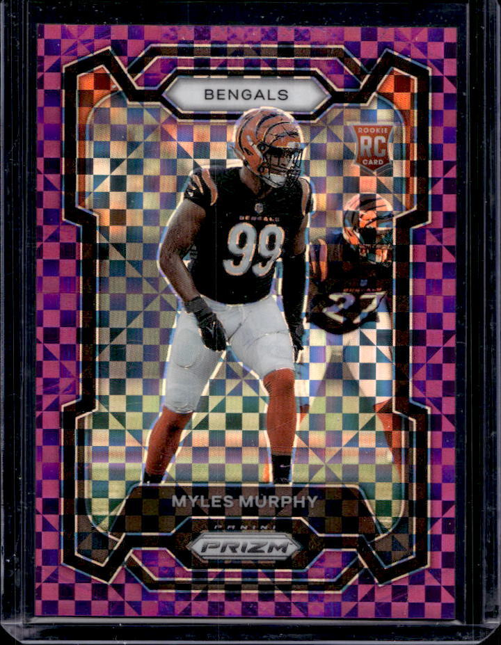 2023 Prizm Myles Murphy Purple Power RC #36/49 #320 Bengals