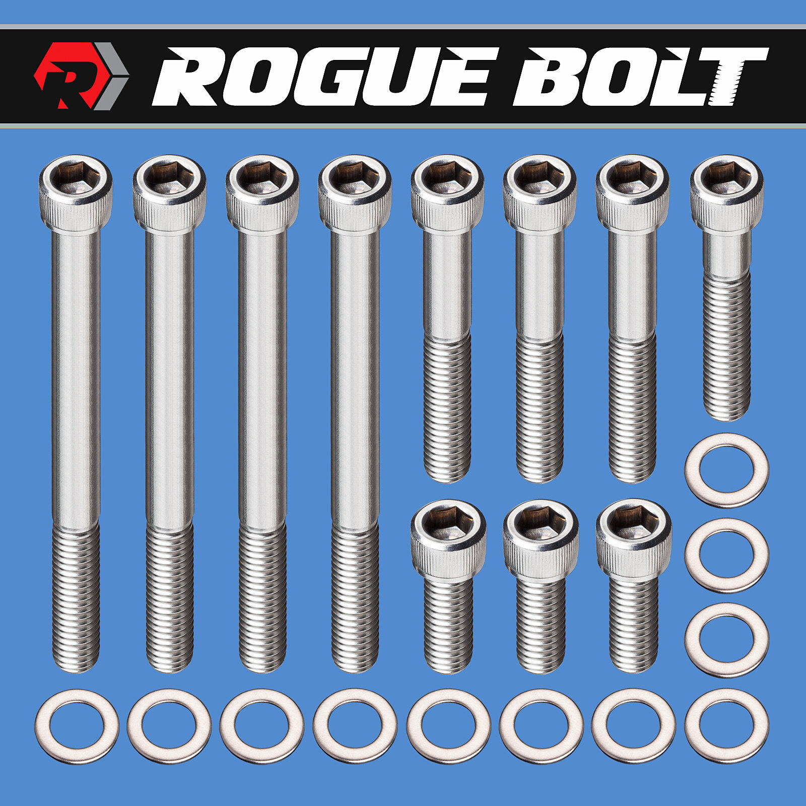 SBM 70 & UP WATER PUMP TIMING COVER BOLTS KIT SMALL BLOCK MOPAR 273 318