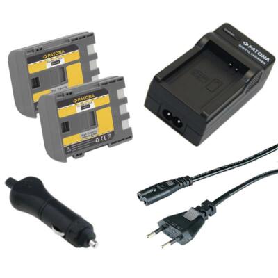 Batteria Patona 2600mAh + Caricabatteria casa/auto per Sony DCR