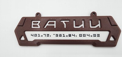 Batuu Star Wars Two-Color 3D Printed Sign - Disney World Hollywood Studios