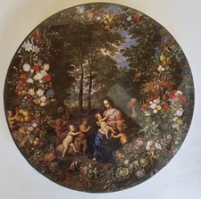 1969 Hallmark Springbok PUZZLE 'HOLY FAMILY GARLAND' PZL 6029, NIB,SEALED, 500pc