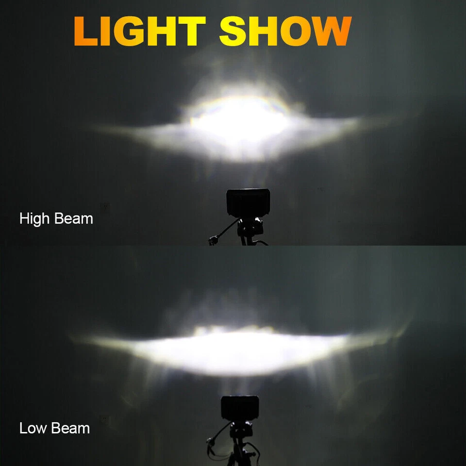 4PCS for Chevrolet Camaro Z28 Coupe 4x6" LED Headlights Hi-Lo Turn signal DRL H4 - Image 3 of 4