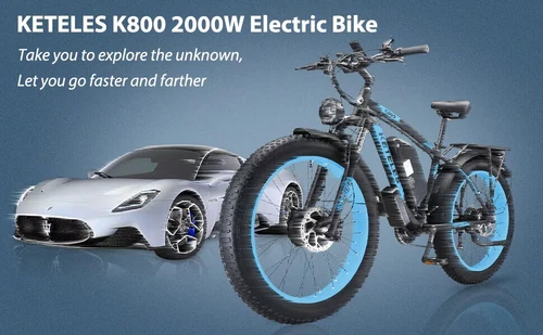 Keteles 26*4 Zoll Elektrofahrrad Dual Motor Pedelec Mountain Bike 48V23AH E-bike - Bild 14 von 19