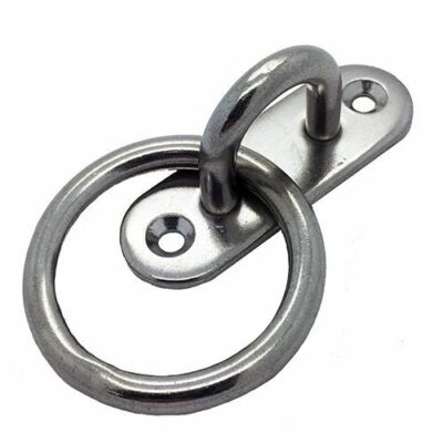 5mm EDELSTAHL 316 PAD RING PLATTE DECK AUGE BOOT FESTMACHER RING