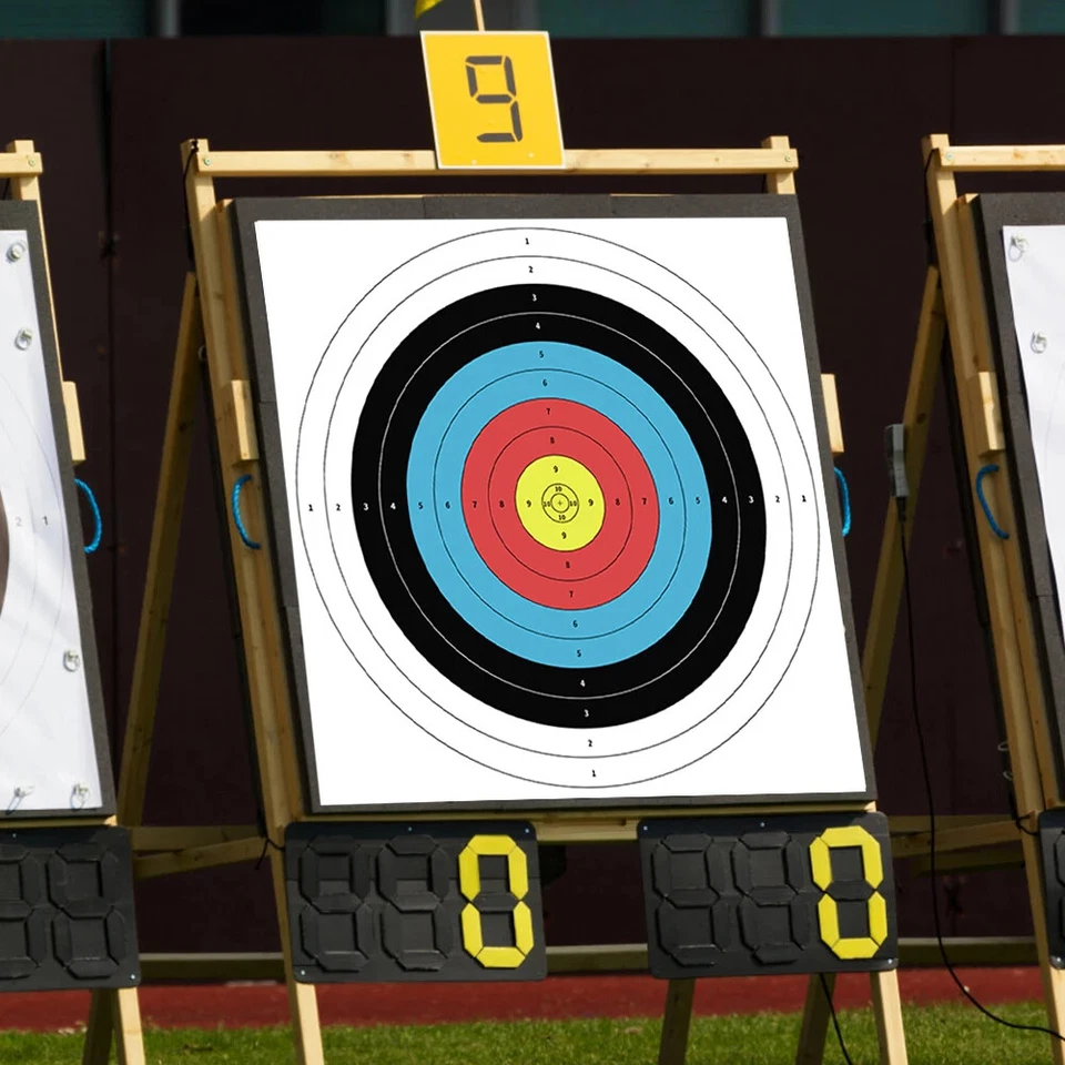 Бумажные мишени для стрельбы из лука 40x40 см прочные тренировочные для стрельбы из лука 10 шт. - Изображение 2 из 4