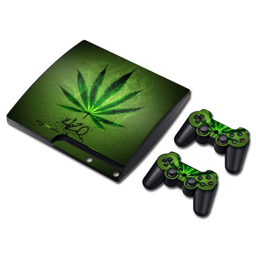 Skin Decal Sticker Cover for PS3 Slim PlayStation 3 Slim Console &2 Pads skins - Picture 16 of 17
