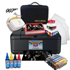  Cake Topper Image Printer, Edible Ink Cartridges,007 bundle