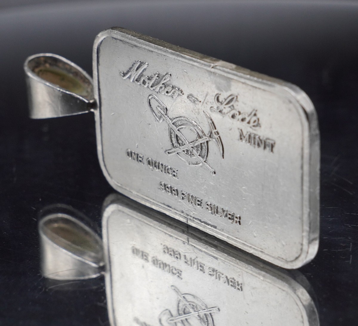 1973 ISRAEL 25th Anniversary pendant Mother-Lode Mint 1oz 999