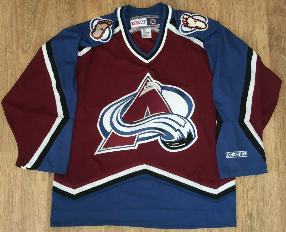 CCM Colorado Avalanche NHL Hockey Jersey Youth Kids Youth L/XL #10