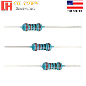 100pcs 2 Ohm Resistor Metal Film Resistors 1 Tolerance Ebay