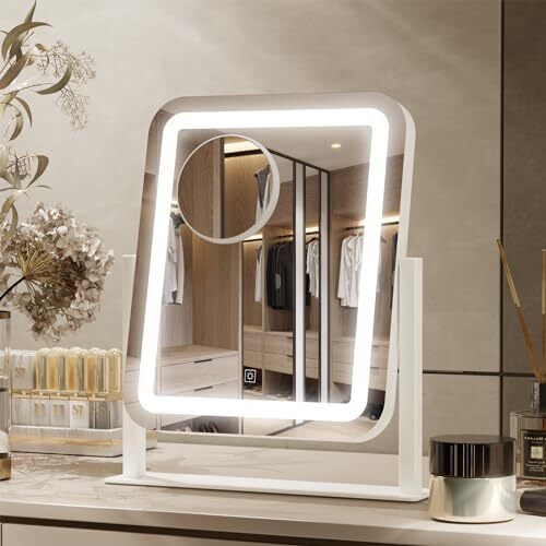 16x14 Inch Large LED Vanity Mirror with Bright White Lights
