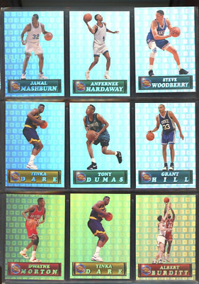 1994 Pacific Prisms College Basketball, 1 to 72, checklists, U-PICK, NM/M, RB9