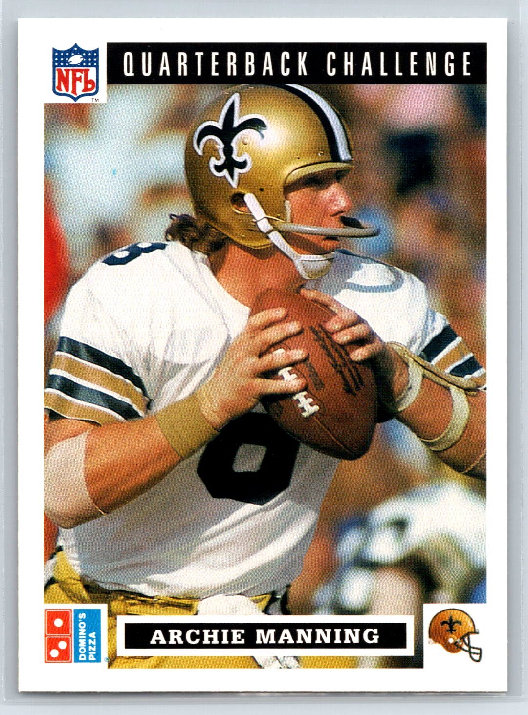 1991 Upper Deck Domino's The Quarterbacks Archie Manning New Orleans Saints #40