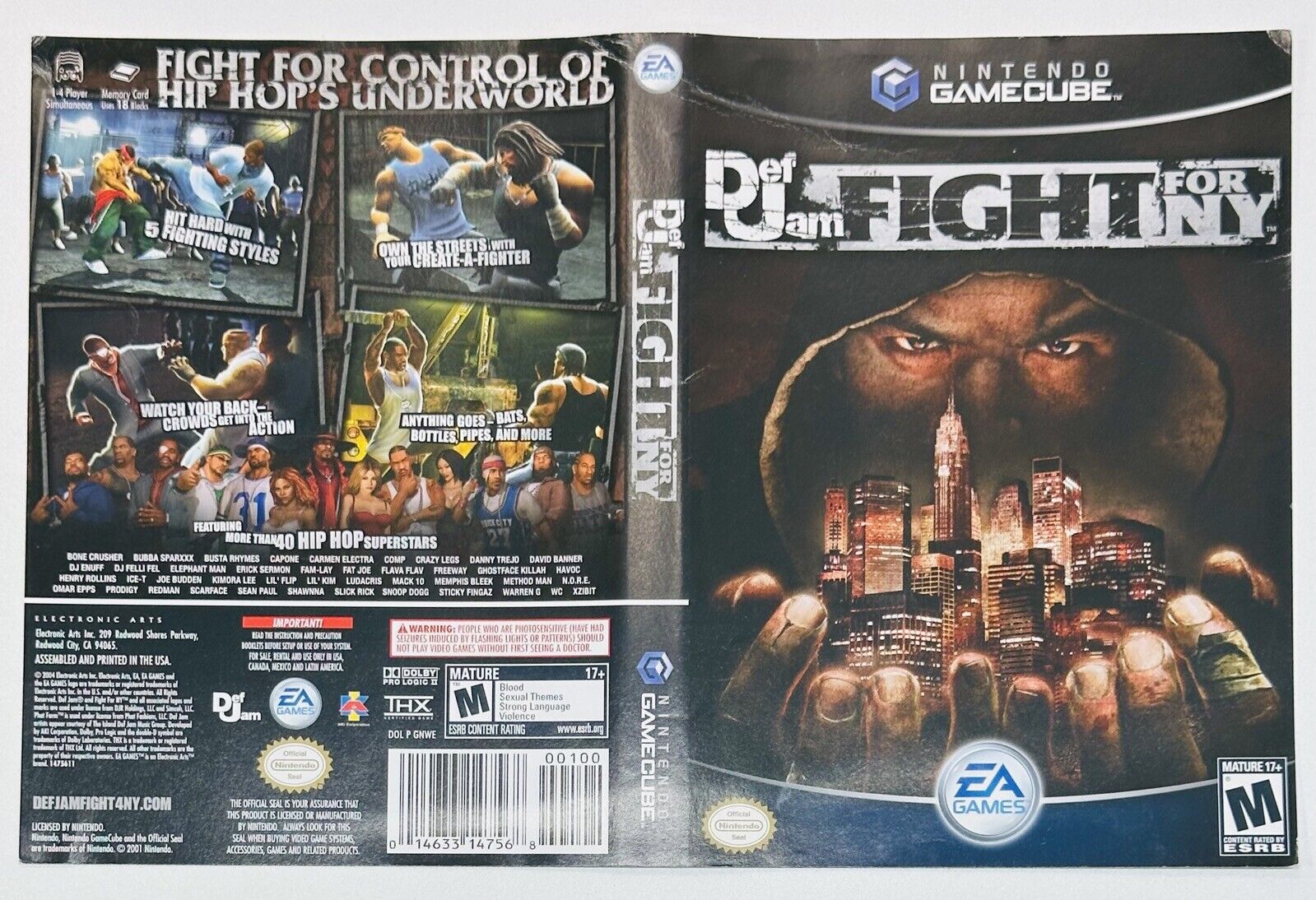 Def Jam: Fight for NY - Features Missing From the GameCube Version - Tech  Ballad