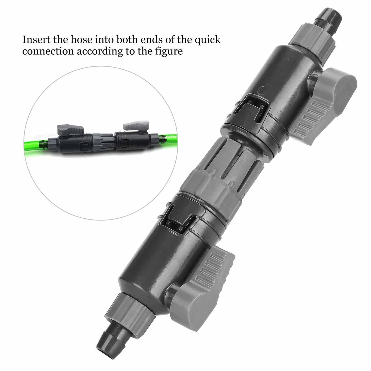 ↑Aquarium Water Control Valve Fish Tank Hose Pipe Quick Release Double Tap