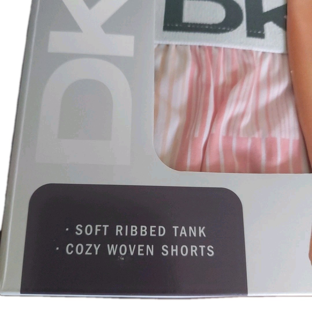 DKNY Women's Tank & Short Set Pajama Nightwear Lounge Matching Set, Soft Cozy image 7