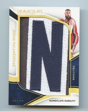 2024-25 Panini Immaculate Jonas Valanciunas Nameplate Nobility Letter Patch /11