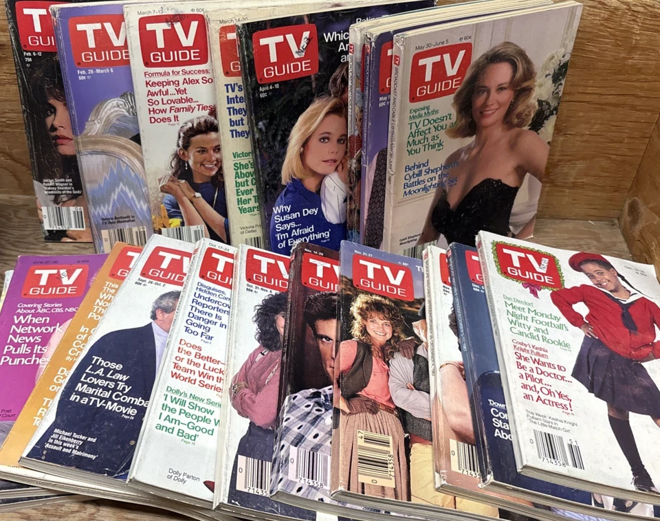 TV Guide Magazine Lot of 55 Issues From 1987-1988 Classic Television Collectible - Image 2 of 4
