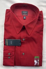 Men's Arrow Shirt Size 17-17 1/2 34/35 Red. New