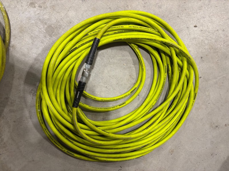Husky 3/8 in. x 100 ft. Hybrid Air Hose Lightweight Flexible Twist Resistant