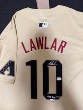 Jordan Lawlar MLB Arizona Diamondbacks City Connect Jersey Autograph 10 Used