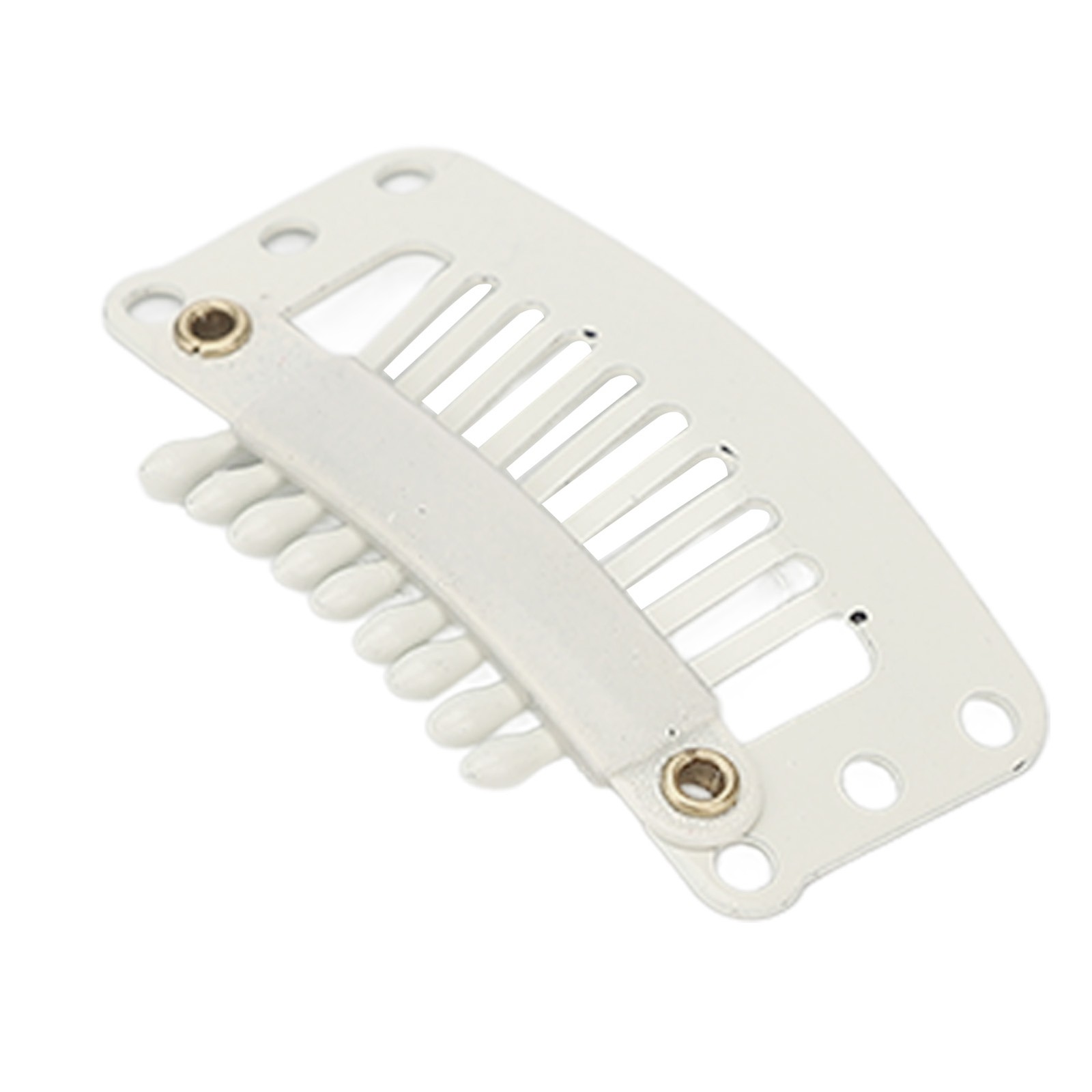 100pcs White 9 Teeth Hair Extension Clips For Wig Clips