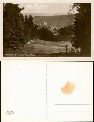 Postcard Bad Magpie view from the Agnes tranquility. 1930