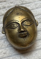 Antico Porta Tabacco / Porta Polvere Da Sparo / Posacenere In Ottone