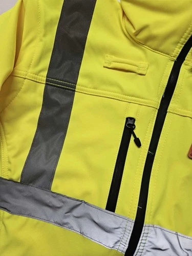 Portwest US428 Hi-Vis Reflective Softshell Waterproof Safety Work Jacket ANSI XL image 14