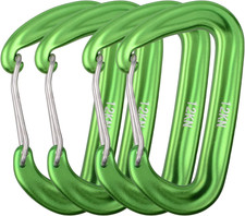 Carabiner Clips, 12 25 Kn Aluminium D Ring Heavy Duty Lightweight Caribeaners fo