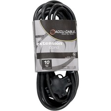 American DJ EC123-3FER 12 Gauge 3-Way IEC Power Extension Cord 10 ft.