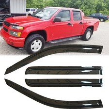 4pcs Dark Smoke Window Visors for Colorado Canyon Crew Cab 2004-2012 94133