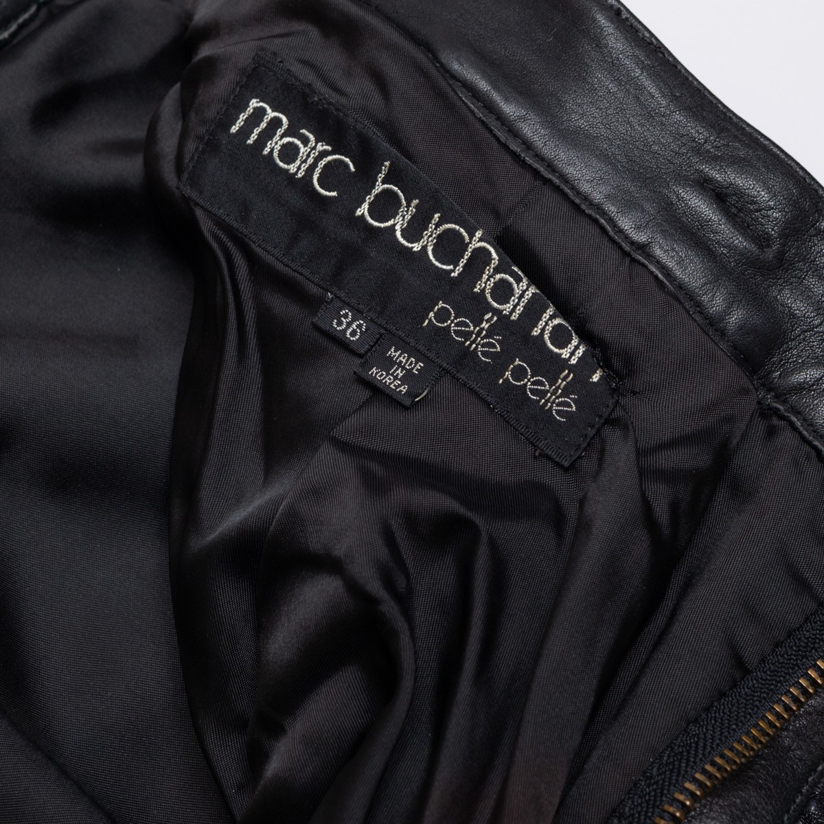 Marc Buchanan Pelle Pelle Leather Pants W36 Men w/ Zipped Pockets