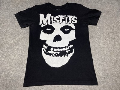 Small Black MISFITS 2016 Metal Punk Rock Concert Tour Crimson Ghost Face Shirt