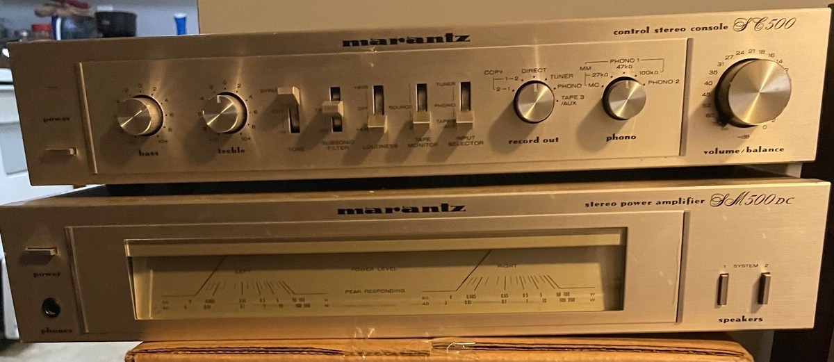 Marantz SC-500 Pre-amp and Marantz SM-500DC Amplifier | eBay