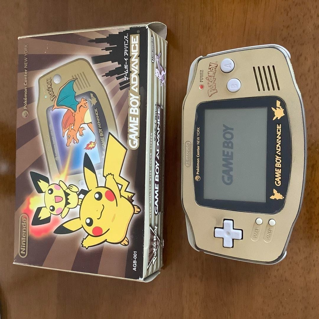 Pokemon Center NY Gold Game Boy Advance GBA Console Limited Edition