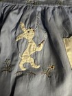 Vintage Baby Outfit Madeira Portugal Blue Rabbit Smoking Cigar Embroidery 1960’s — photo 1