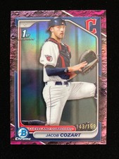 2024 Bowman Chrome Draft JACOB COZART 1st Rookie FUCHSIA REFRACTOR #/199 RC SP