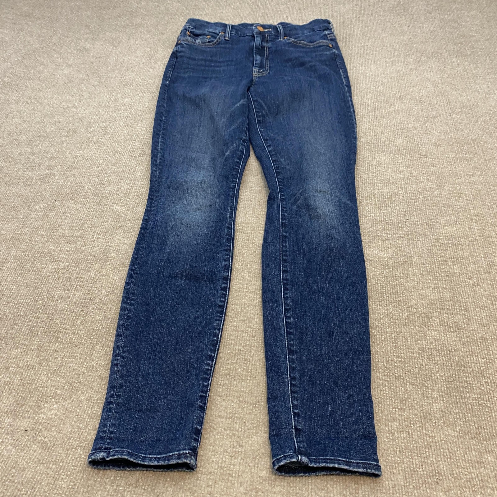 Mother High Waisted Looker Jeans Womens 28 High Rise Skinny Stretch Blue Denim