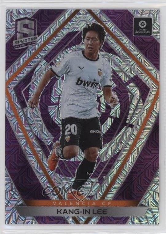 2020-21 Panini Chronicles Spectra La Liga Purple Mojo Prizm Kang-in Lee #25 1uj8