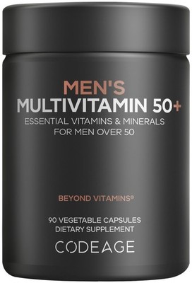 Codeage Mens Multivitamin 50 Supplement - Essential Vitamins For Men Over 50
