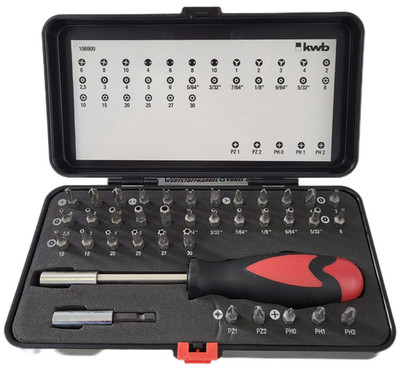 kwb 37-teilige Impact-Bitbox Schraubendreher-Box 106900 Steckschlüssel-Set OVP