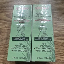 2 X Rosemary Mint Scalp & Hair Strengthening Oil 2 oz /60ml Exp 4/2027 Nifeishi